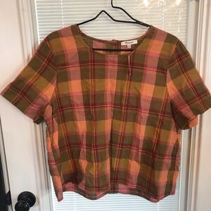 New Plaid Multicolor Top